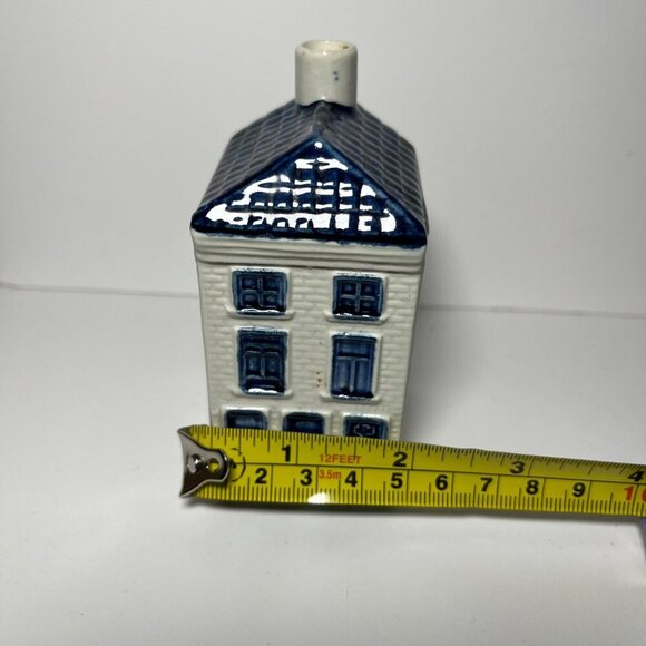 KLM Blue Delftware Miniature House Bottle *empty* - Picture 11 of 11